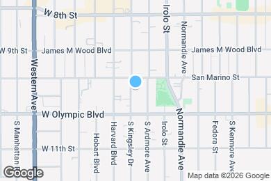 Map image of the property - 960 S Kingsley Dr