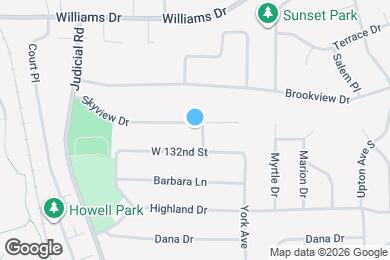Map image of the property - 3301 Skyview Dr