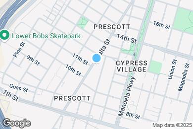 Map image of the property - 1112 Peralta St