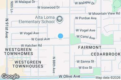 Map image of the property - 8725 W Carol Ave