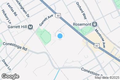Map image of the property - 1030 E Lancaster Ave