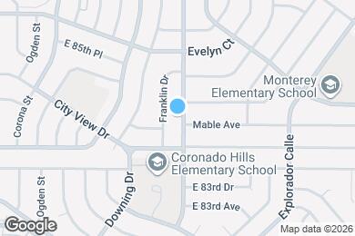 Map image of the property - 8471 Franklin St