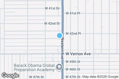 Map image of the property - 1702 W 43rd St