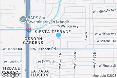 Map image of the property - 3432 N 23rd Ave