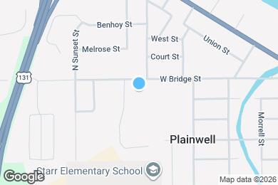 Map image of the property - 605 W Bridge St