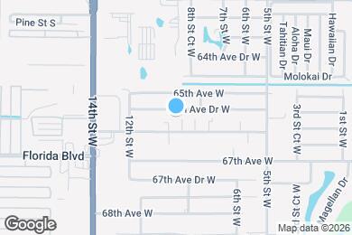 Map image of the property - 820 65th Ave Dr W
