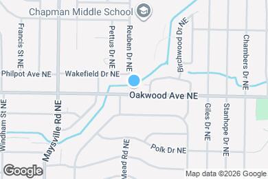 Map image of the property - 1805 Oakwood Ave NE