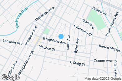 Map image of the property - 22 E Highland Ave