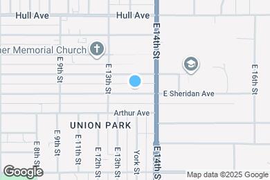Map image of the property - 1332 E Sheridan Ave