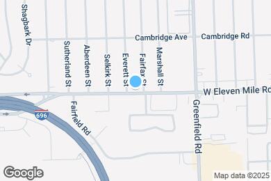 Map image of the property - 15948 W 11 Mile Rd