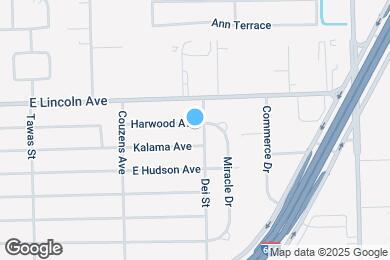 Map image of the property - 1260 Harwood Ave