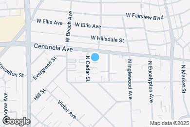 Map image of the property - 934 N Cedar St