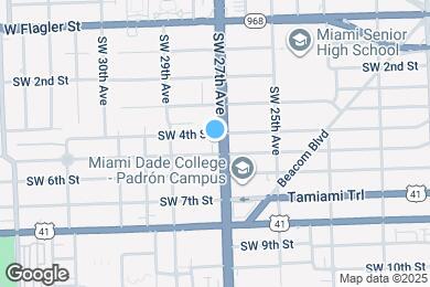 Map image of the property - 444 SW 27th Ave