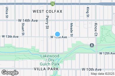 Map image of the property - 3880 W 13th Ave