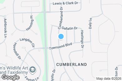 Map image of the property - 2106 Cumberland Dr