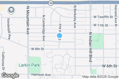 Map image of the property - 923 Oxford Ave