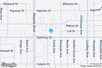 Map image of the property - 18347 Saticoy St