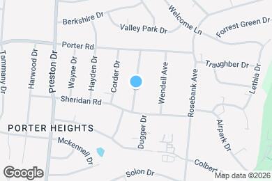 Map image of the property - 1523 Dugger Dr