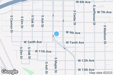Map image of the property - 1524 W Tenth Ave