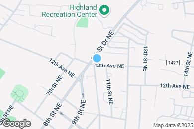 Map image of the property - 1017 13th Ave NE