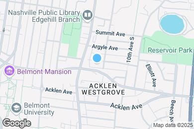 Map image of the property - 1105 Wade Ave