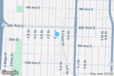 Map image of the property - 706 S F St
