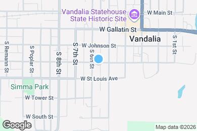 Map image of the property - 518 W Edwards St