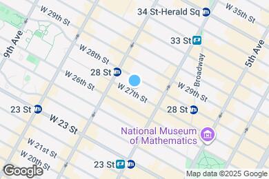 Map image of the property - 135 W 27th St