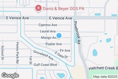 Map image of the property - 1313 Mango Ave