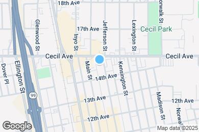 Map image of the property - 1421 Jefferson St
