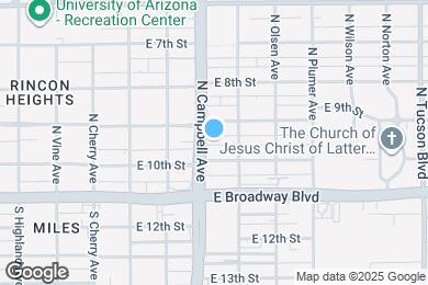 Map image of the property - 120 N Campbell Ave