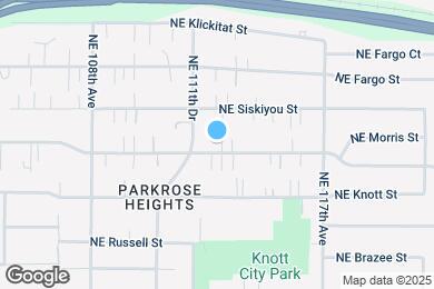 Map image of the property - 11301 NE Morris St