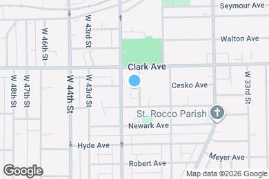 Map image of the property - 3136 W 40th St