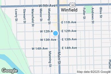 Map image of the property - 213 W 10th Ave