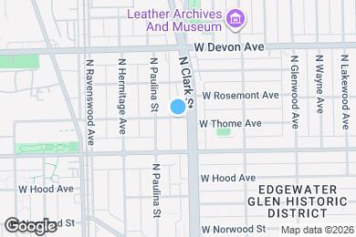 Map image of the property - 1613 W Thome Ave