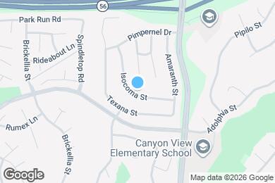 Map image of the property - 12831 Isocoma St