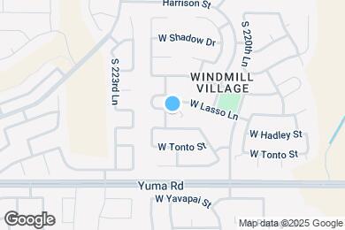 Map image of the property - 22231 W Lasso Ln