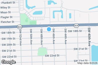 Map image of the property - 4640 SW 18th St