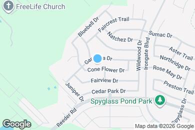 Map image of the property - 2029 Cone Flower Dr