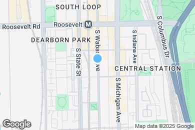Map image of the property - 1362 S Wabash Ave