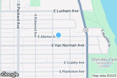 Map image of the property - 3823 E Allerton Ave