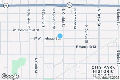 Map image of the property - 109 W Winnebago St