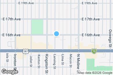 Map image of the property - 1588 Lansing St