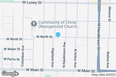 Map image of the property - 1164 W North St