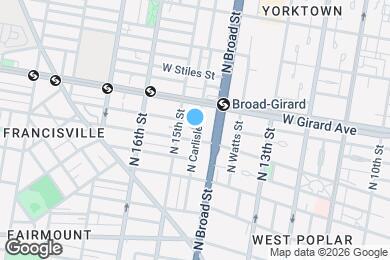 Map image of the property - 904 N Carlisle St