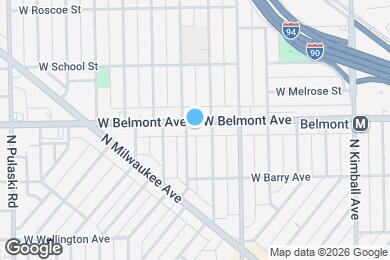 Map image of the property - 3649 W Belmont Ave