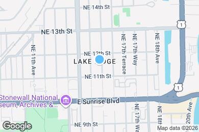 Map image of the property - 1121 NE 16th Terrace
