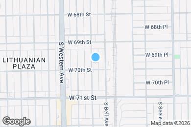 Map image of the property - 6947 N Oakley Ave