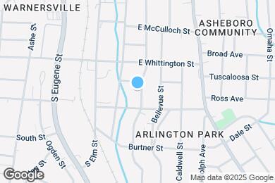 Map image of the property - 1106 Vance St