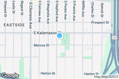 Map image of the property - 411 S Hayford Ave